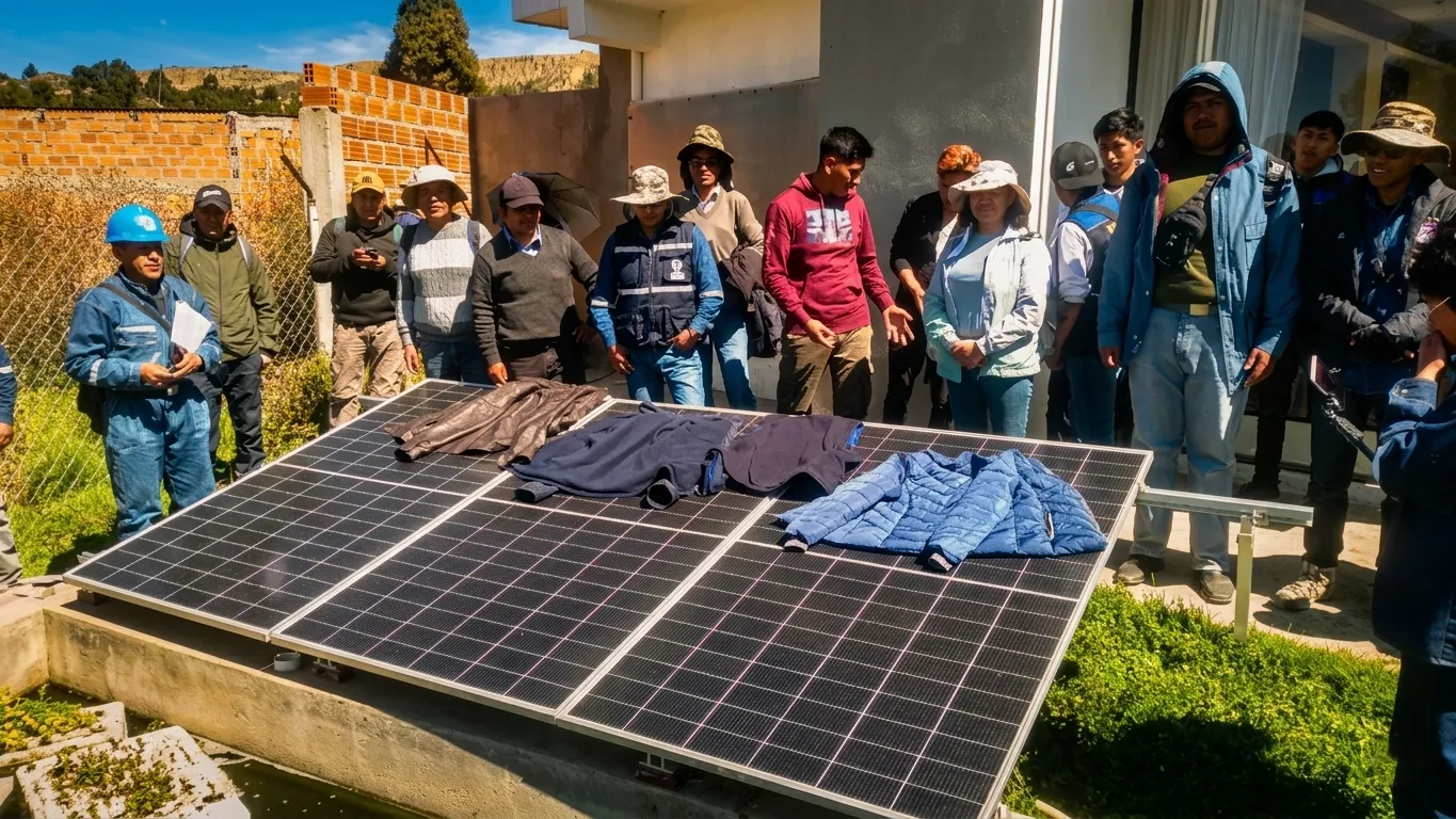 Capacitación práctica en instalación de paneles